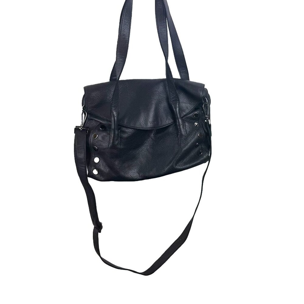 Hammitt Shawn Black Leather Bag with Gunmetal Finnish - Picture 5 of 8